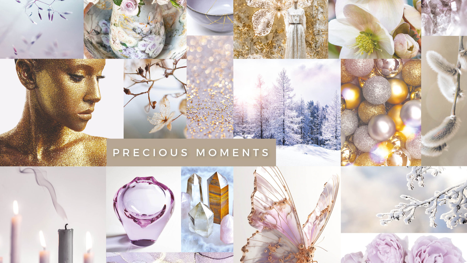 Decoration Unlimited special show moodboard „Precious Moments“