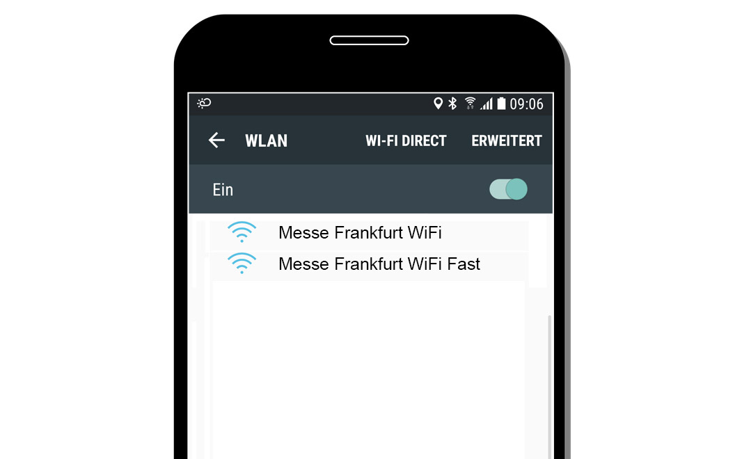 Auswahl WLAN-Netzwerk